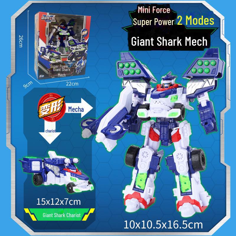 

Міні Супер Сила Акула Мех Трансформація та Король Драконів Звір Робот Іграшка