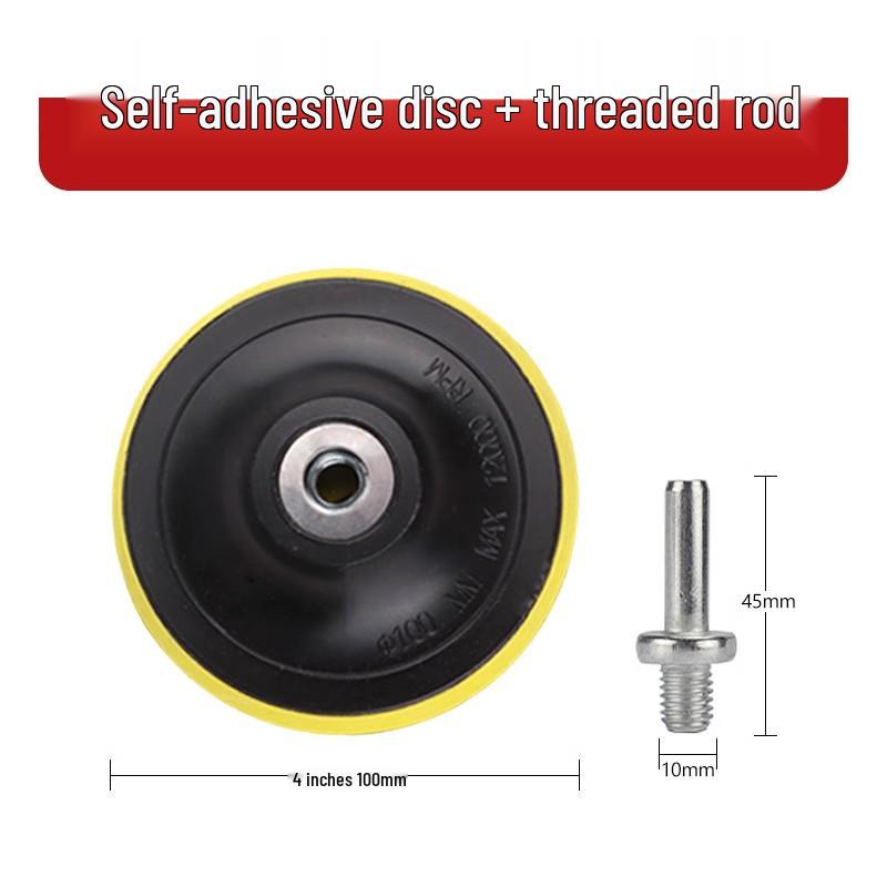 4-Inch Self-Adhesive Flocking Sandpaper Discs for Electric Drill & Angle Grinder – 100mm Polishing & Woodworking Tool.