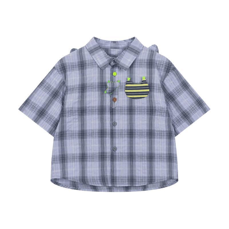 M.Latin Boy s Animal Print Short Sleeve Shirt 110cm