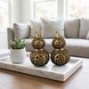 Brass Good Luck Gourd Retro Hollow Relief Craft Wu Lou Fengshui Ornament Success Wealth Longevity Hanging Accessories