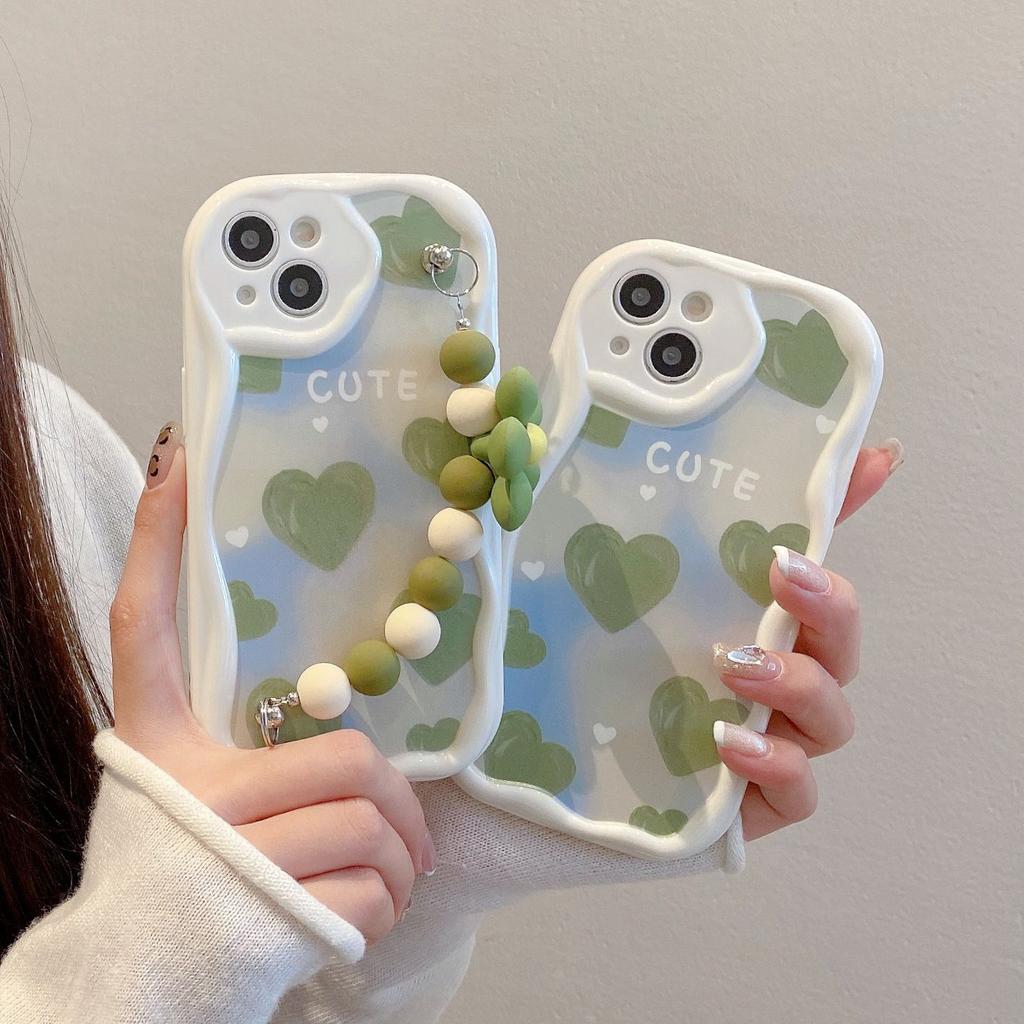 Full Screen Love Suitable for Apple 17pro Mobile Phone Case 15promax Girl Flower Bracelet Anti Fall 13 Protective Cover