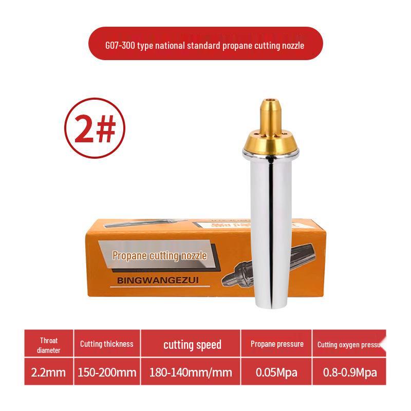 Stainless Steel Propane Cutting Torch Tip for Gas and Oxygen