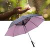 Sun and Rain Umbrella 90cm Length USB Interface Portable UV Sun Umbrella with 3000mah Cooling Fan