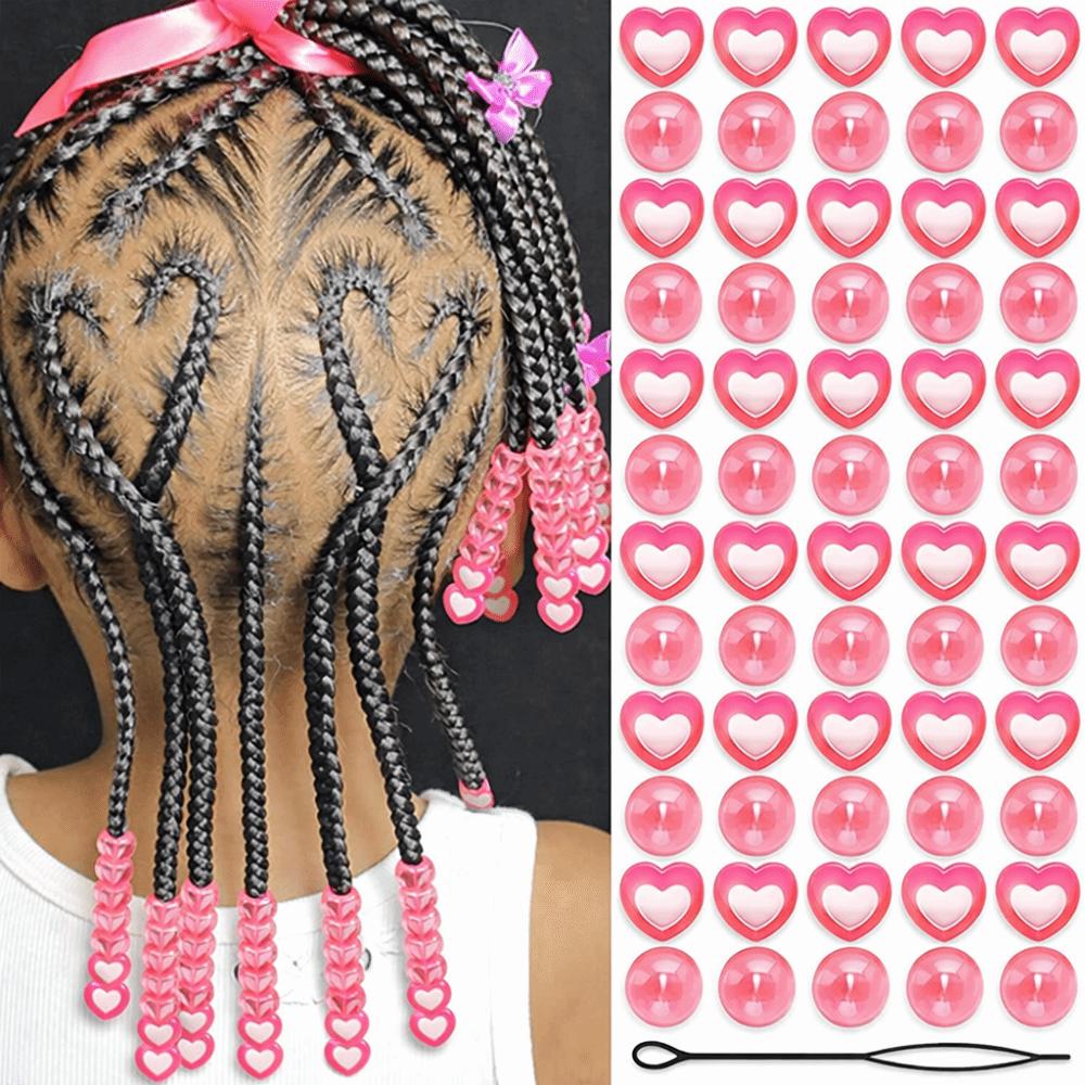 Multi-Color Colorful Hair Beads Kits DIY Painless Braiding Beads New Dreadlock Braids Decor  Girls