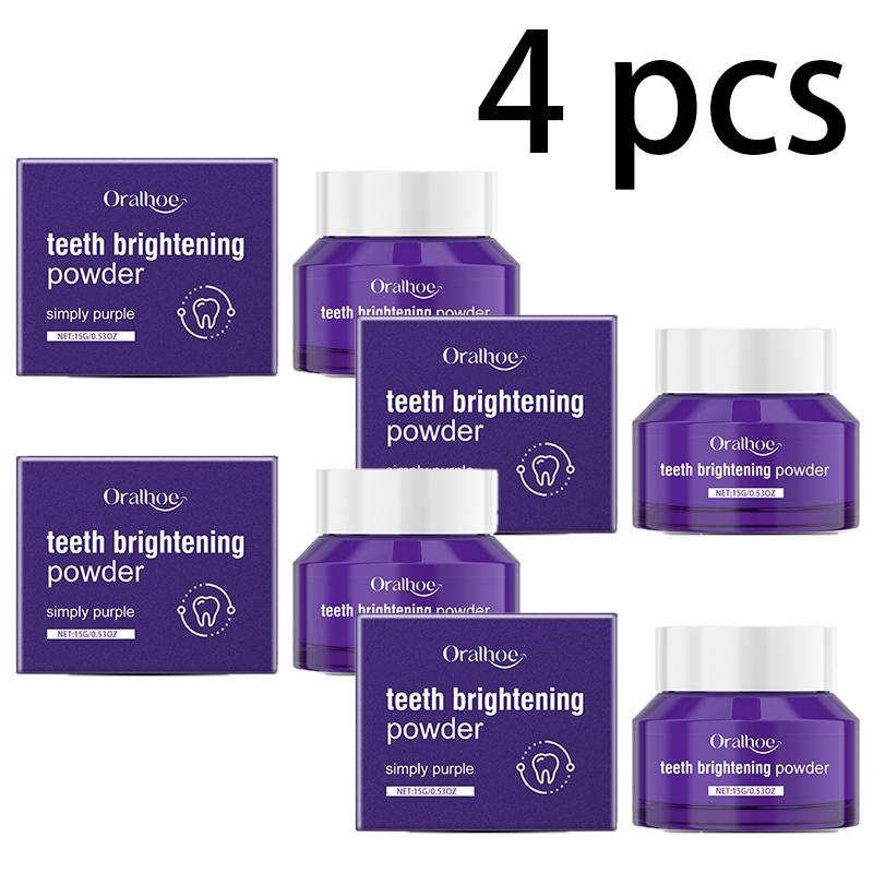 Lila Zahnpulver Reinigung Geruchspflege Mund Frischer Atem Aufhellen Zähne Zahnfleischpflege Zahnpulver