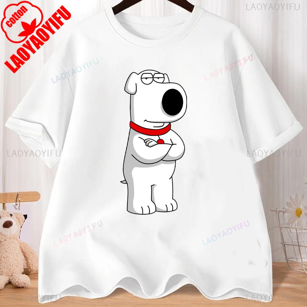 FMILY GUY Stewie Tattoo Brian Cartoon FMILY GUY Bedrucktes T-Shirt für Fitnesstraining, Joggen und Outdoor-Aktivitäten