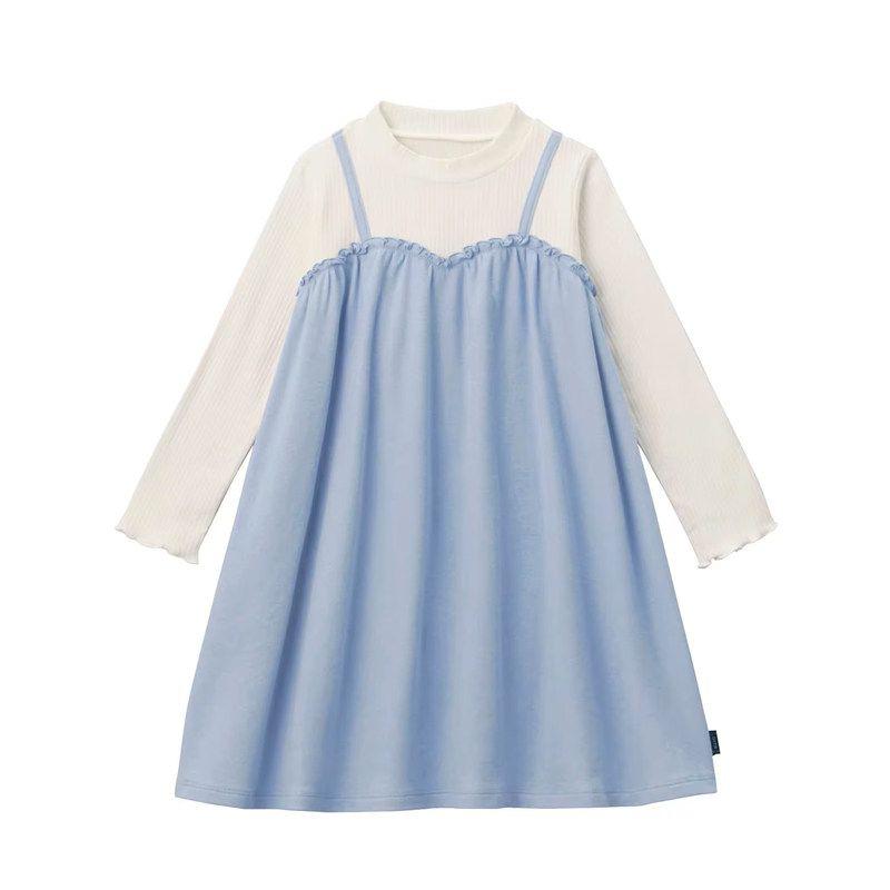 Girls Dress Spring and Autumn 2023 New Arrival Girls Cotton Long Sleeves Minimalist Fashionable Princess Dress Children Cute Dress