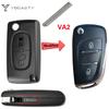 Yocasty Modified Remote Car Key Shell Flip Case For Citroen C2 C3 C4 C5 Berlingo For Peugeot 207 307 308 407 607 Hu83 Va2