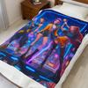 Demon Pop Hunters Velveteen Plush Blanket K-Pop Anime Fan Gift for Girls Daughter Cozy Korean Fantasy Animation Art for Bed