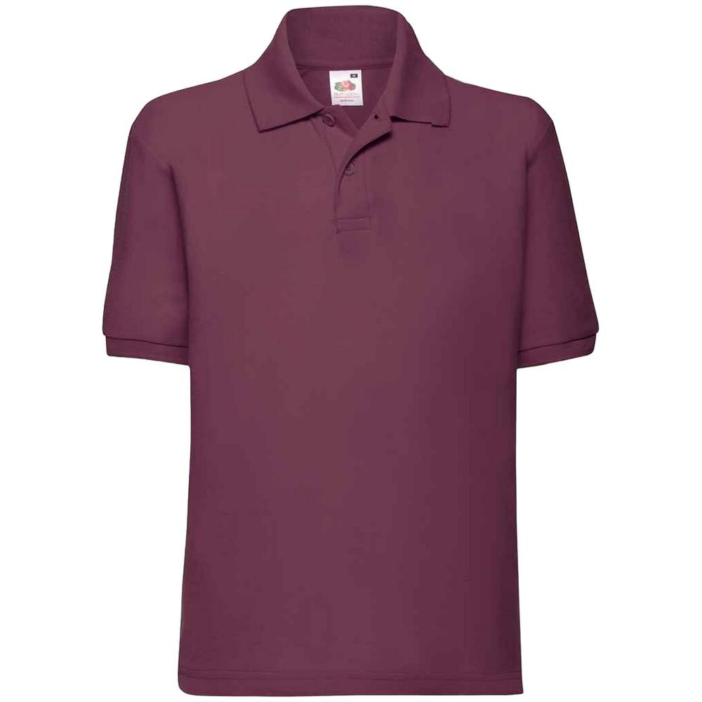 Fruit Of The Loom kinder/kind poly/katoen piqué poloshirt 7-8 Years