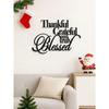 Thankful Blessed Metal Wall Sign Rustic Farmhouse Decor Christian Scripture Art Religious Gift