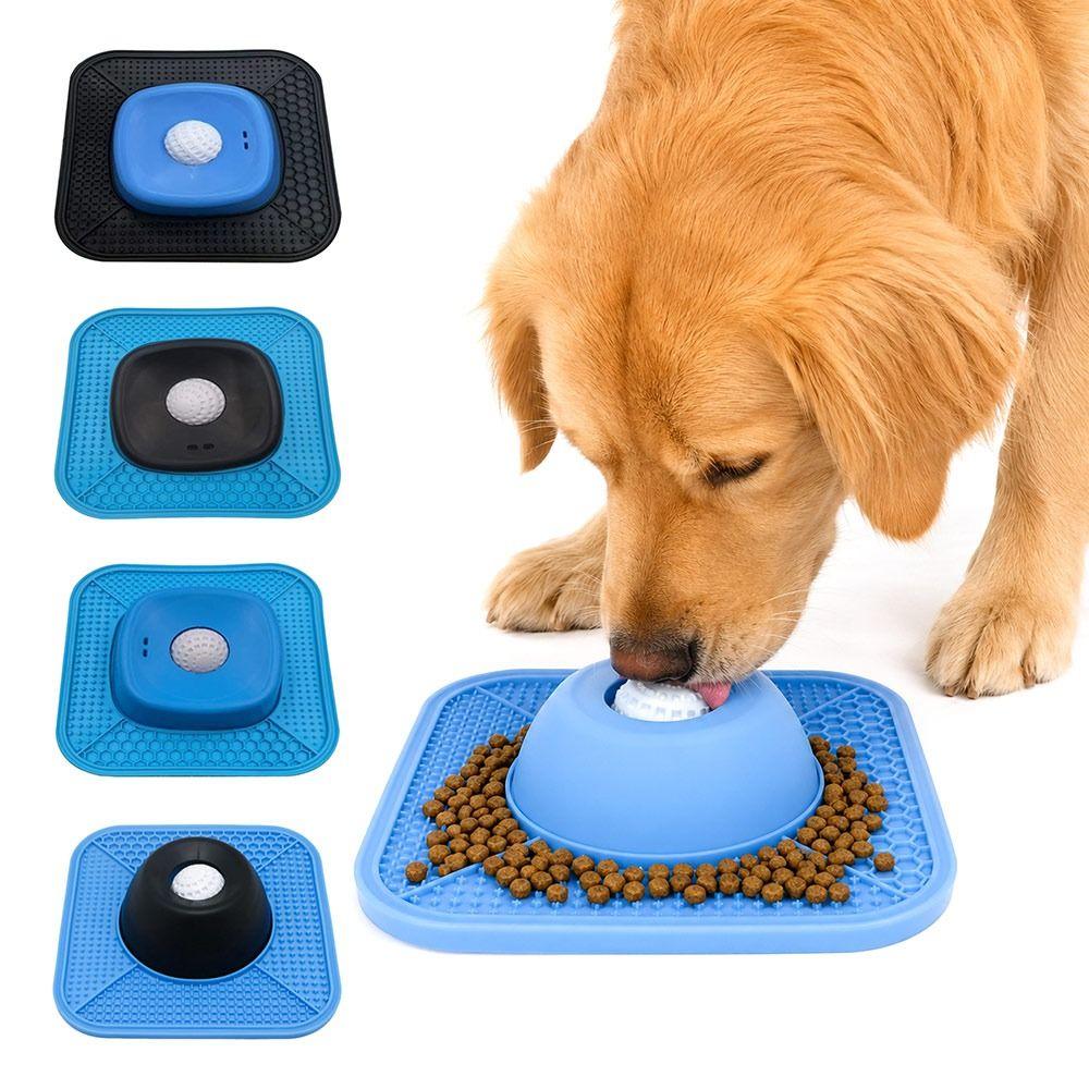 Silicone Pet Lick Bowl Non-Slip Slow Feeder Dog Bowl New Liquid Food Bowl  For Dogs Cats