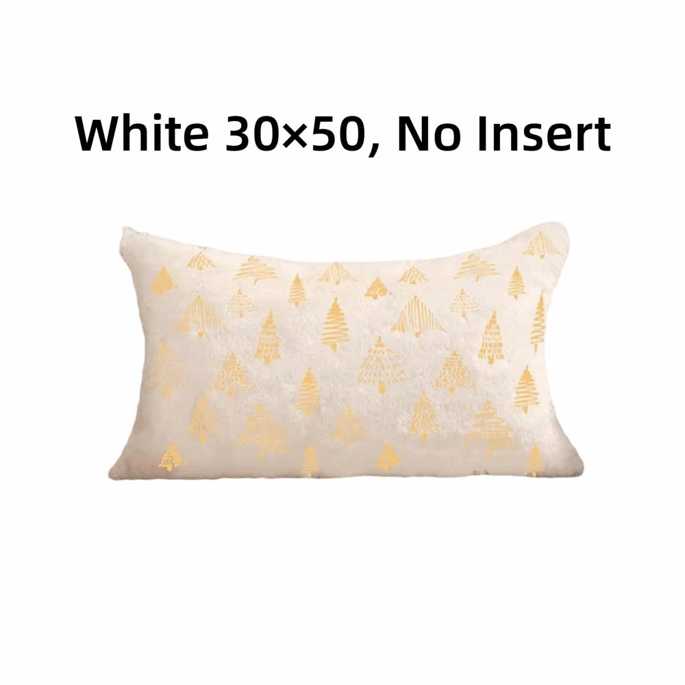 Nordic Golden Embroidery Pillow Cover Plush Throw Pillow Decorative Sofa Pillowcase  Party
