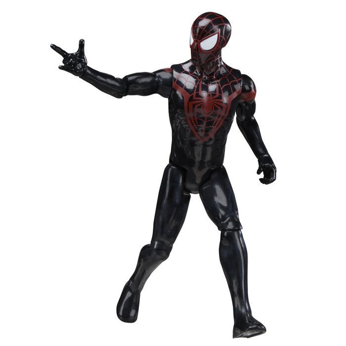Figurine Miles Morales 30 cm, Titan Series, jouets de super-héros pour enfants, Marvel Spider-Man, dès 4 ans