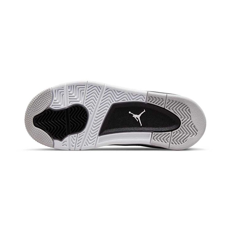 Air Jordan 4 Retro PS Military Black Kids Sneakers White Neutral-Grey BQ7669-111