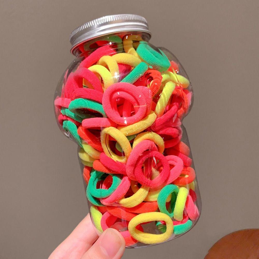 100ks/krabice Sponky do vlasů Elastické gumičky do vlasů Příslušenství do vlasů Držák na culík Gumičky Dámské