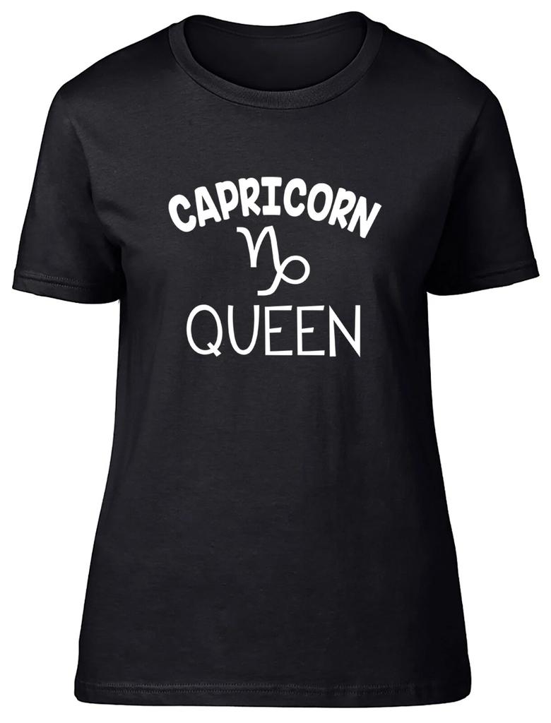 Capricorn Queen Fitted Womens Ladies T Shirt