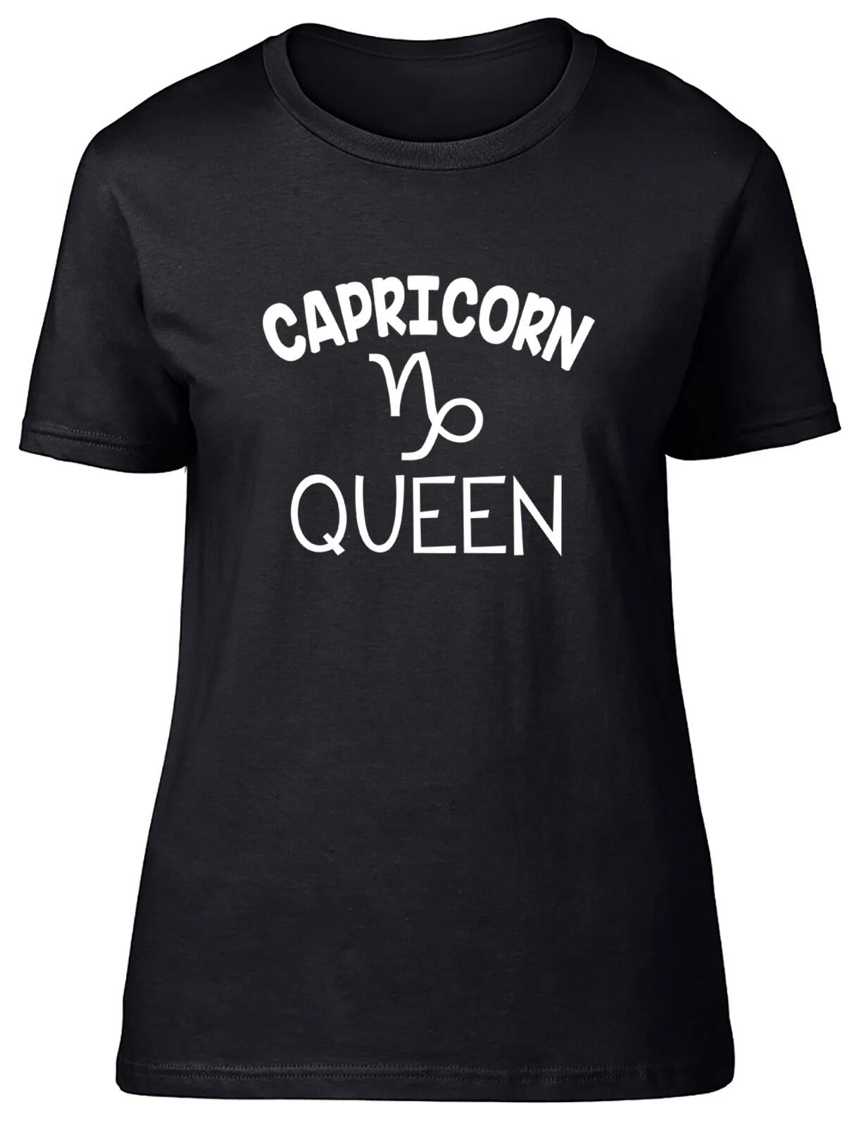 Capricorn Queen Fitted Womens Ladies T Shirt L