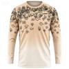 Christmas Style Cartoon Elk Print Long-sleeve T-shirt Casual Top with Forest Pattern for Daily Wear