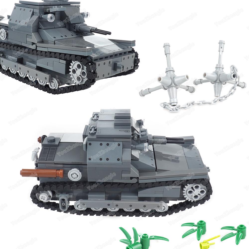 Ultraleichter CV-33 Panzer Baustein MOC Militär WW2 Figuren Kriegs waffen Widerstandskrieg Szenen Modelle Kinder Geschenke Junge Spielzeug