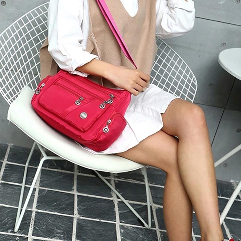 6 Colors Waterproof Nylon Bag  Women Single Shoulder Bag Crossbody Bag