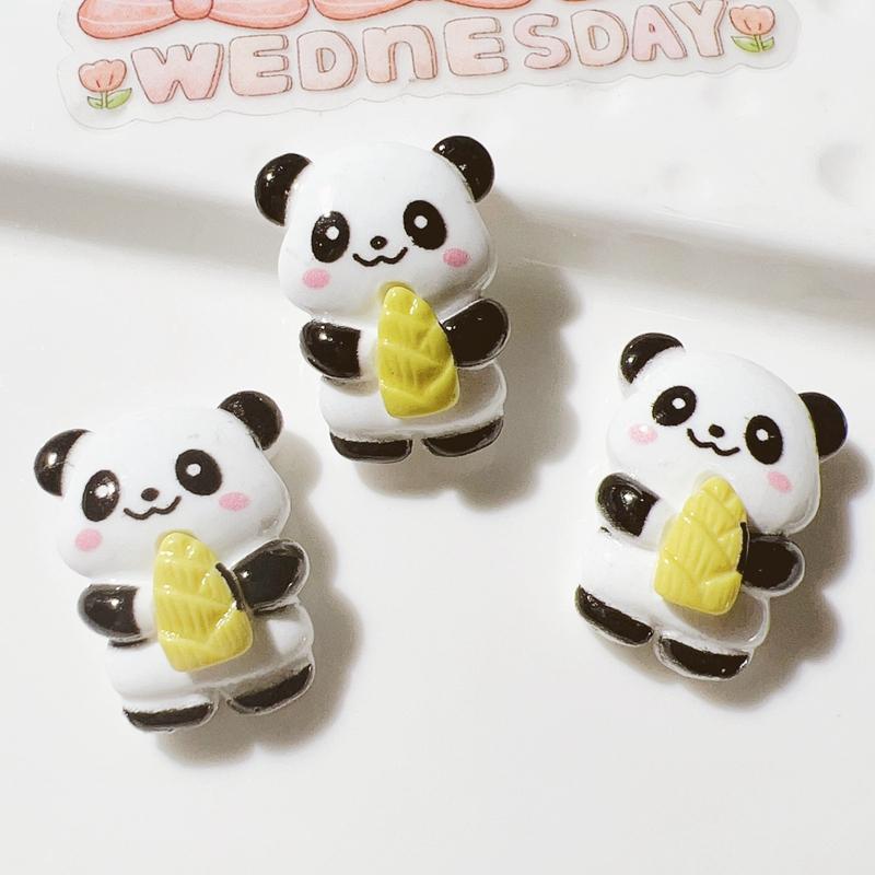 

10Pcs New Cute Cartoon Mini Panda Series Flat Back Resin Scrapbooking DIY Jewelry Craft Decoration Accessories