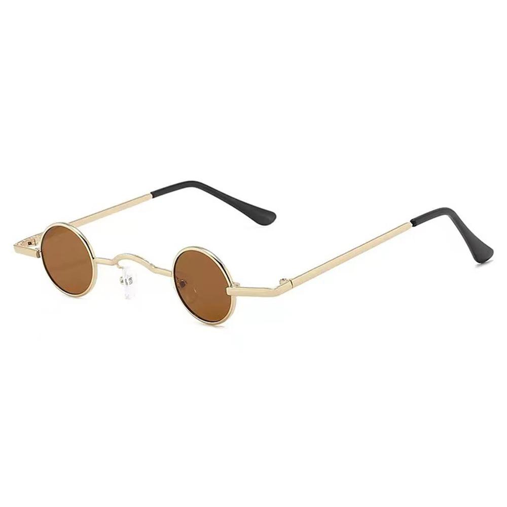 Small Round Sunglasses for Women Men Ultra Metal Frame Hip Hop Punk Sun Glasses Candy Color Sunglasses Ins Fashion Shades