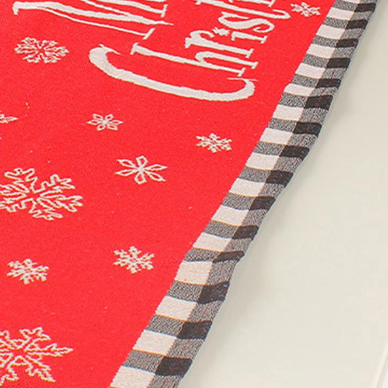 Christmas Table Runner Flag Printing Wear Dirt Resistant Xmas Christmas Table Flag for Christmas