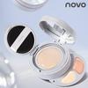 NOVO Cloud Fat Cream Glow Cushion Foundation & Concealer: Langanhaltend, Wasserdicht, Schweißfest, Weichzeichner-Effekt, Wischfest.