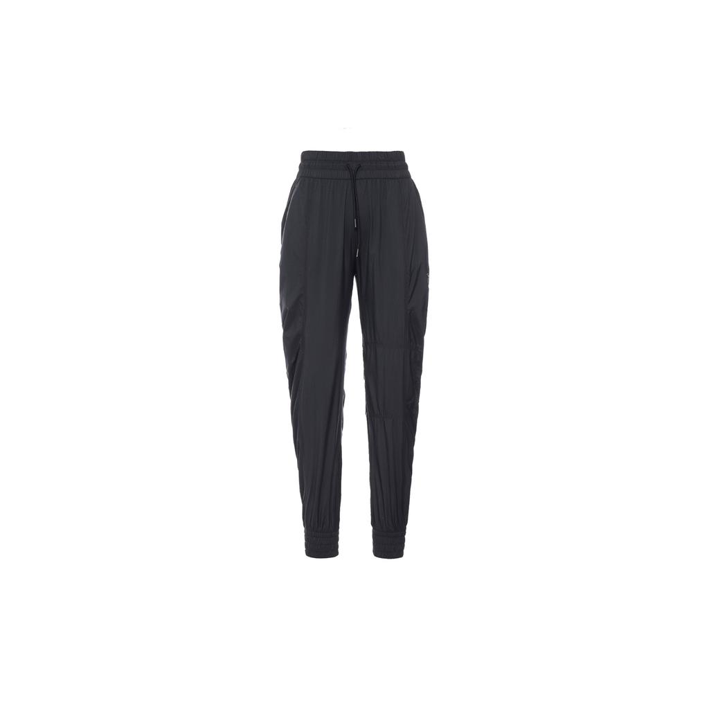 Adidas Solid Color Print Logo Casual Sports Pants Women Bottoms Black FU3985