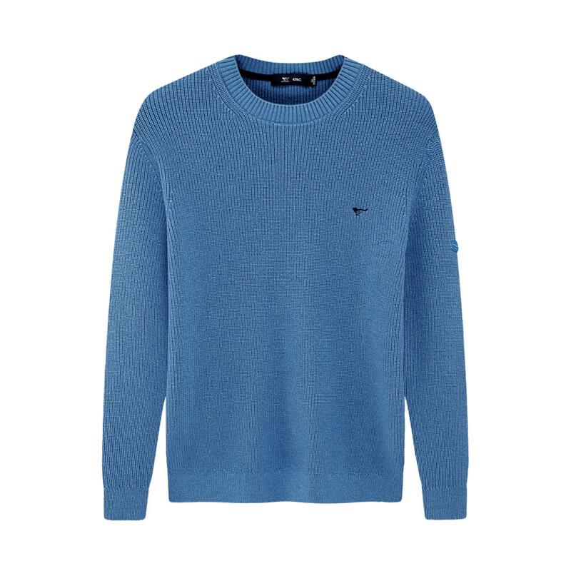 Septwolves Men's Round Neck Wool Sweater