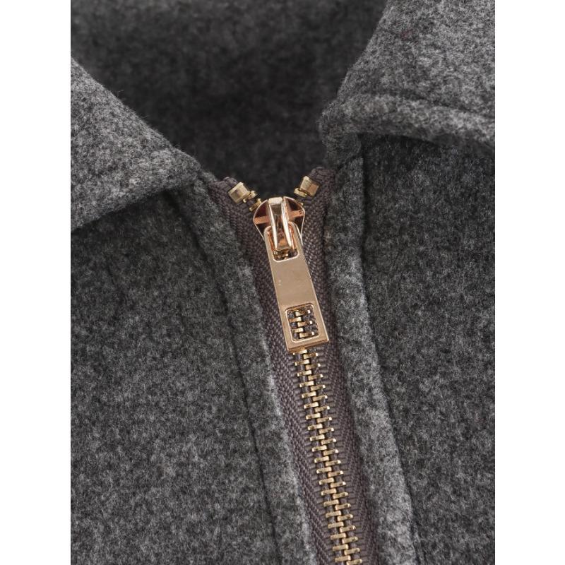 DAFIFY Dámská móda Ležérní Jednobarevný potisk Podzim Zima Dlouhý rukáv POLO Bundy a kabáty