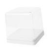 Figures Display Storage Case Transparent Cover Dustproof Stackable Figure Collection Box White