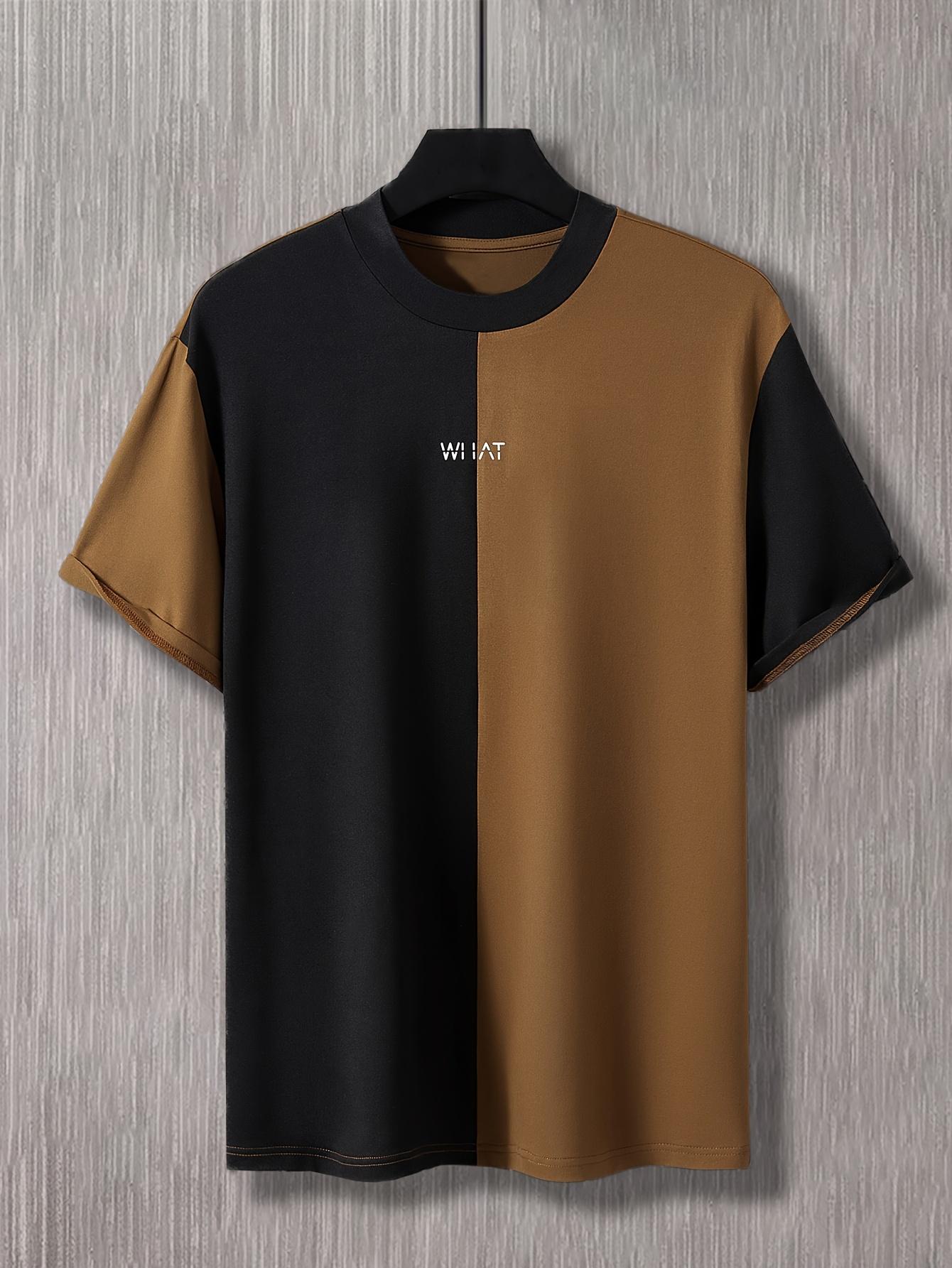 

Мужская двухцветная футболка Color Block - Черная ; Белый Контрас XL дубильная кора