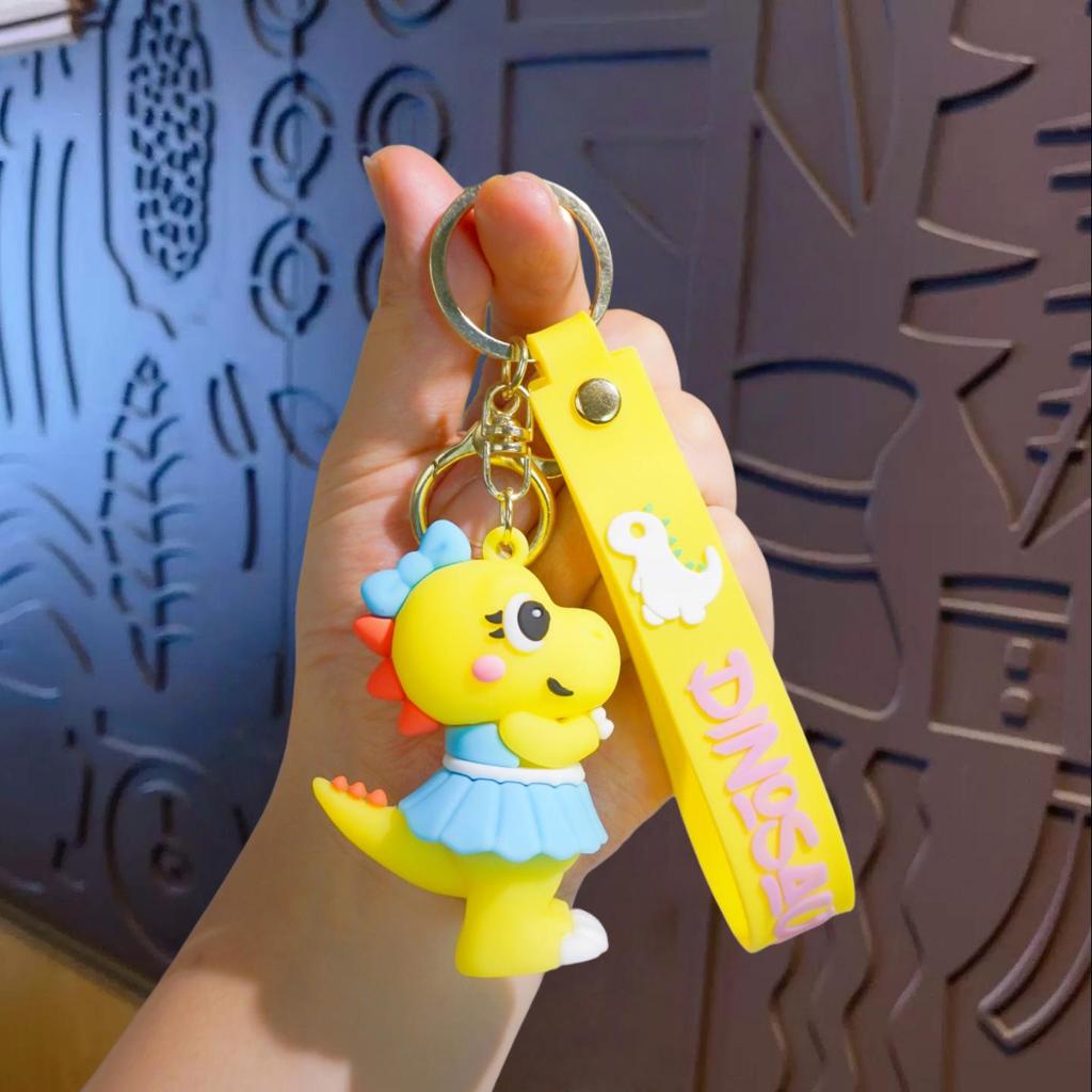 Cute Cartoon Dinosaur Doll Keychain - Unique Car Key Hanger & Backpack Pendant Gift