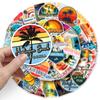 50 California Graffiti Stickers for Outdoor Travel and Decorative Suitcases