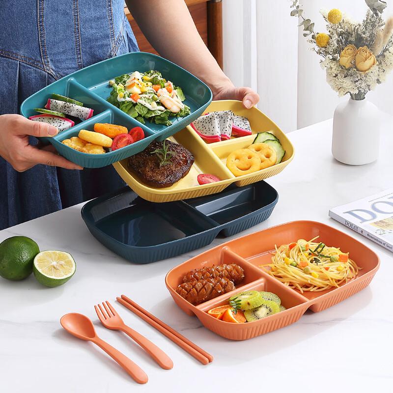 Wheat Straw Divided Meal Plate