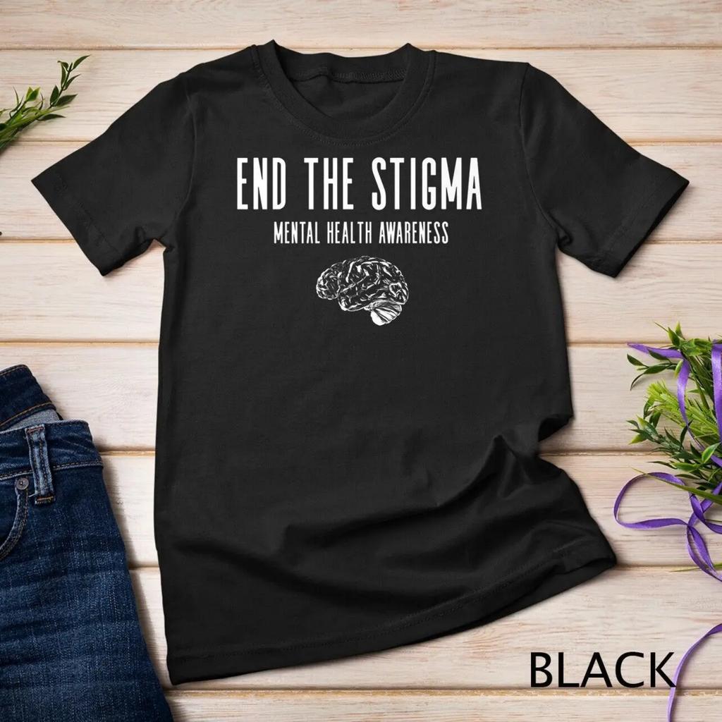 Mental Health Awareness T Shirt Green End The Stigma