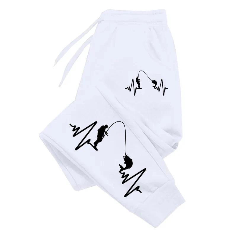 Men's Casual Sports Trousers Fishing Man Printed Jogger Pants High Quality All Season Home Outdoor Comfortable Sweatpants