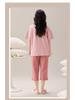 2025 Women's Summer Capri Pajama Set: Short-Sleeve, Thin Cotton with Breast Pads, Versatile for Home or Outside Wear