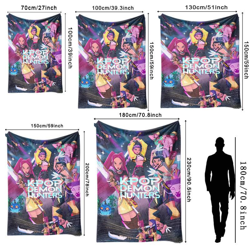 Temu Blanket Kpop Witch Hunters Blanket Flannel Blanket Office Home Sofa Blanket Nap Blanket