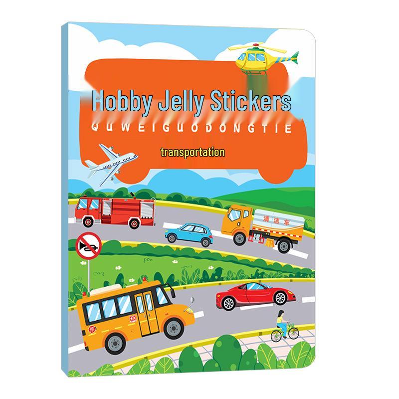 

Children s Educational Fun Jelly Stickers: Fruits, Vegetables, Dinosaurs, Reusable Cartoon Stickers