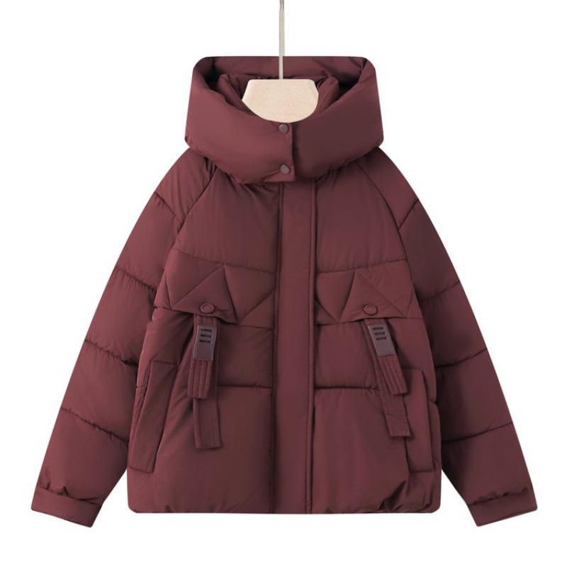Hooded Cotton-padded Clothes New Winter Small Thickened Cotton-padded Jackets Warm Cotton-padded Jackets Women