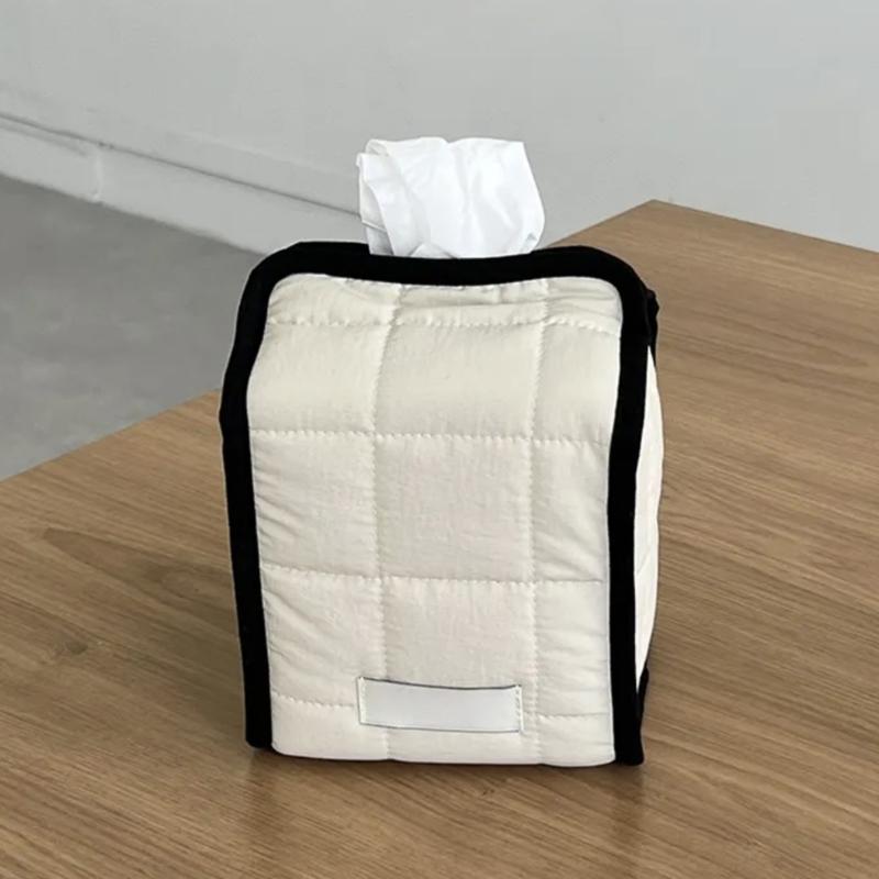 Stylish Square/Round Tissue Box Easy Access Space-saving Roll Paper Holder Home Organization Supplies