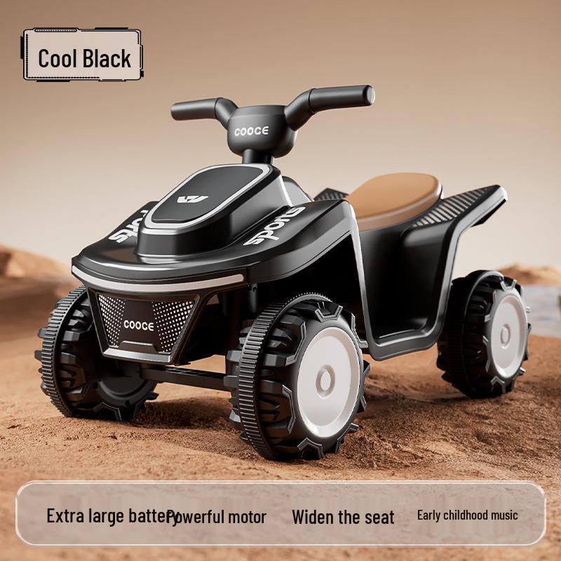 Elektrisches Kinderstrandauto mit Lichtern & Musik, Wiederaufladbares Modell für 1- bis 4-Jährige