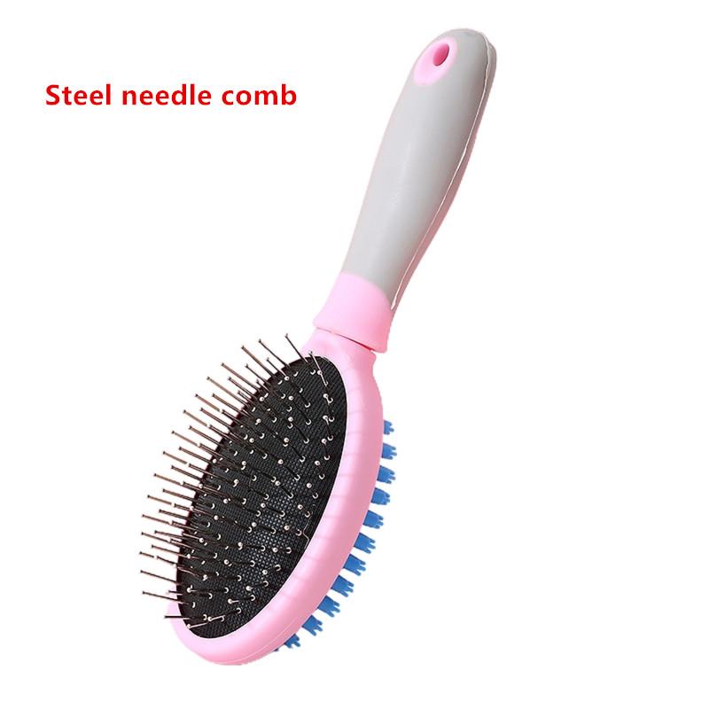 Tierbürste 2 in 1 Massagekamm Hunde-/Katzenbürste zum Haaren und Pflegen Geeignet für alle lang- oder kurzhaarigen Haustiere Zubehör