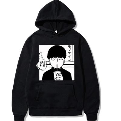 Anime Unisexga Hoodies Mob Psycho 100 Print Streetwear Unisex Women Fashion Oversized Sweatshirts Hoodie Pullovers Tracksuits Clothing