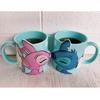 Sanart Disney Stitch Mug Pair 300ml SAN3390 06. Stitch & Angel 300ml