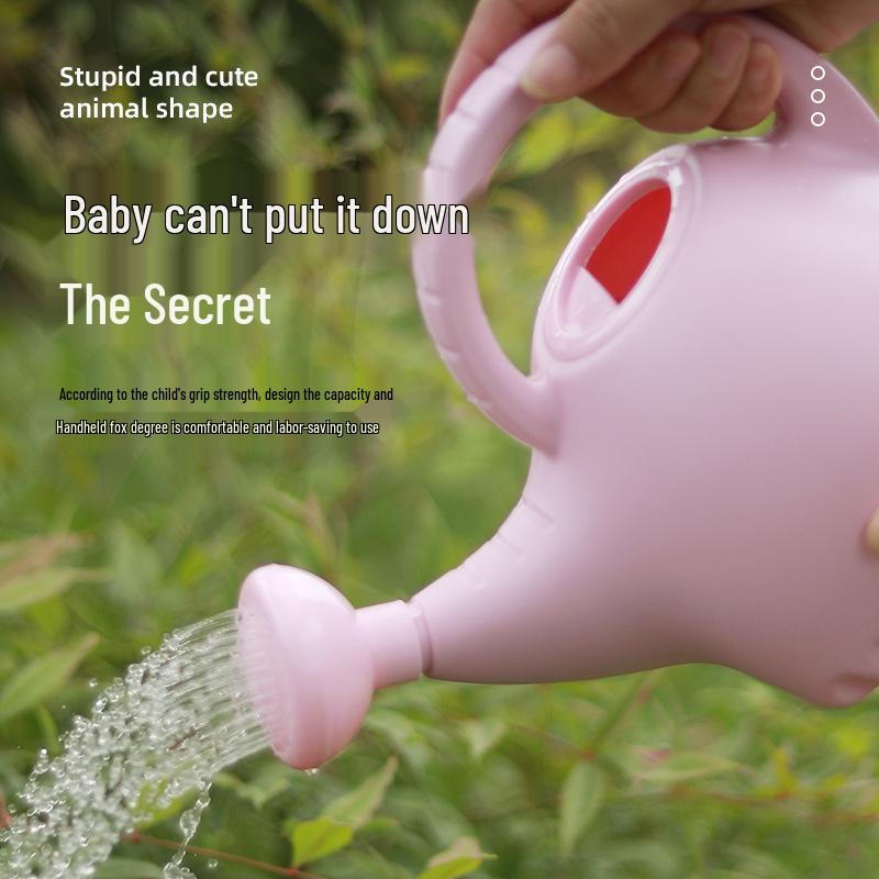 Verdickte Cartoon-Gießkanne für Kinder - Kunststoff-Sprenger für Blumen und Gemüse