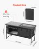 Camping Kitchen Table Folding Portable Adjustable Cooking Station Storage
